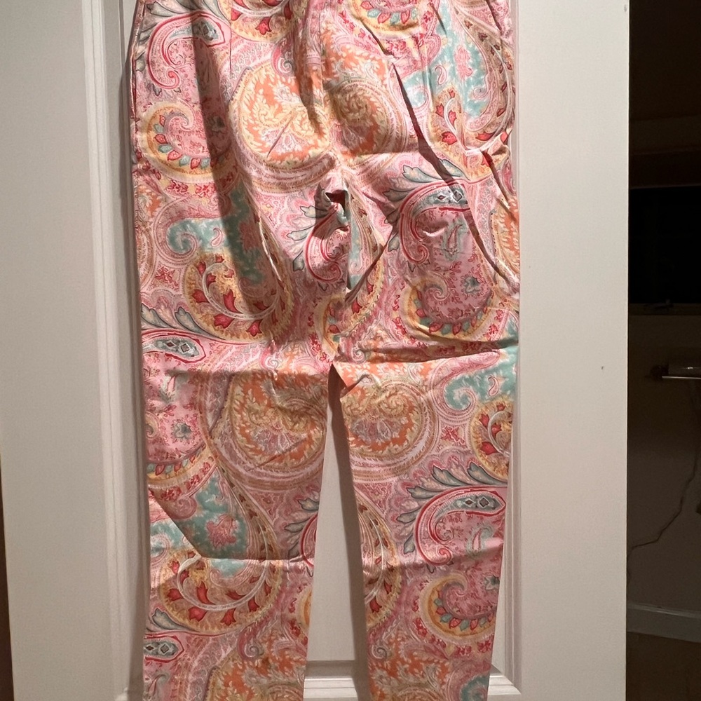 Colorful Paisley Print Pants